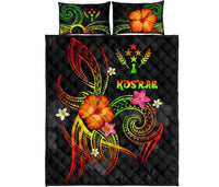Kosrae Polynesian Quilt Bed Set - Legend of Kosrae (Reggae) - Polynesian Pride