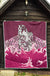 Maori Manaia The Blue Sea Premium Quilt, Pink - Polynesian Pride