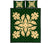 Hawaiian Quilt Bed Set Royal Pattern - Green - B2 Style - Polynesian Pride