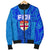 Blue Men Bomber Jacket Fiji Rugby Polynesian Waves Style - Polynesian Pride