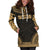 Austral Islands Women's Hoodie Dress - Polynesian Gold Chief - Polynesian Pride