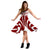 Micronesian Women's Dress - Micronesian Tattoo Maroon Design - Polynesian Pride