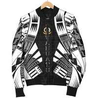 Vanuatu Men Bomber Jackets - Polynesian Tattoo Black - Polynesian Pride
