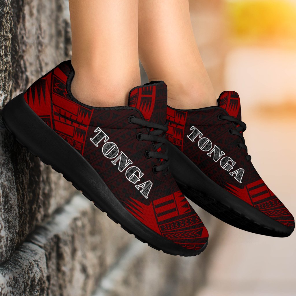 Tonga Sport Sneakers - Polynesian Tattoo Red - Polynesian Pride