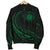 Hawaii Coat Of Arms Polynesian Men's Bomber Jacket - Green - Frida Style - Polynesian Pride