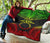 Cook Islands Premium Quilt - Cook Islands Flag Polynesian Chief Reggae Version - Polynesian Pride