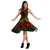 Northern Mariana Islands Polynesian Midi Dress - Turtle Hibiscus Reggae - Polynesian Pride