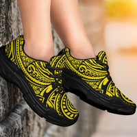 Polynesian Maori Lauhala Yellow Chunky Sneakers - Polynesian Pride