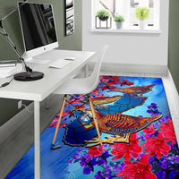 Guam Area Rug - KoKo Bird With Map - Polynesian Pride