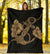 Anchor Gold Poly Tribal Premium Blanket - Polynesian Pride