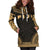 Fiji Women's Hoodie Dress - Polynesian Gold Chief - Polynesian Pride