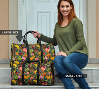 Seamless Tropical Flower Plant And Leaf Pattern Hawaii Travel Bag - Polynesian Pride