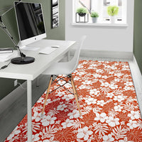 Hibiscus Flower Pattern Rug - Polynesian Pride