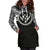 Kosrae Women Hoodie Dress - Kosrae Coat Of Arms Polynesian Black Color - Polynesian Pride