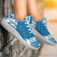Northern Mariana Islands Sport Sneakers - Polynesian Tattoo Flag - Polynesian Pride