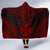 Wallis And Futuna Polynesian Chief Hooded Blanket - Red Version - Polynesian Pride