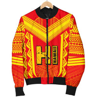 Hawaiian Kanaka Polynesian Women's Bomber Jacket Active - Polynesian Pride
