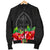 Guam Polynesian Men's Bomber Jacket Black Hibiscus - Polynesian Pride