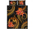 Tonga Polynesian Quilt Bed Set - Gold Plumeria - Polynesian Pride