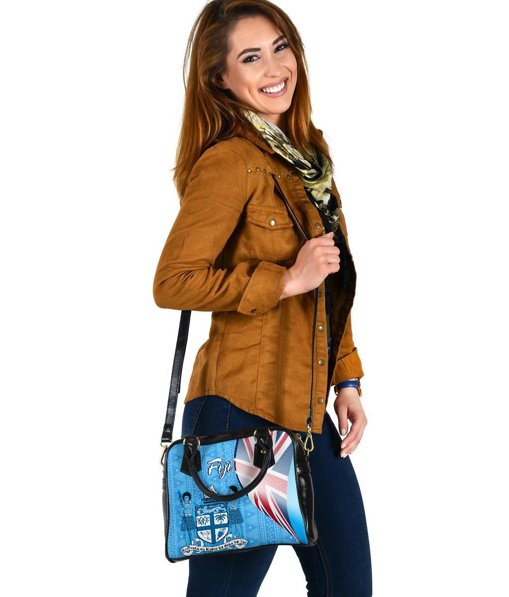 Fiji Polynesian Shoulder Handbag - Fiji Flag - Polynesian Pride