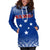 Samoa Women's Hoodie Dress - Polynesian Fog Blue - Polynesian Pride