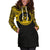 Vanuatu Women Hoodie Dress - Vanuatu Coat Of Arms Polynesian Gold Black - Polynesian Pride