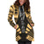 Palau Hoodie Dress - Polynesian Tattoo Gold - Polynesian Pride