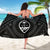 Guam Personalised Sarong - Guam Seal With Polynesian Tattoo Style (Black) - Polynesian Pride