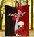 Philippines Polynesian Premium Blanket - Coat Of Arm With Hibiscus - Polynesian Pride