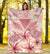 Hawaii Turtle Kanaka Plumeria Polynesian Pink Premium Blanket - Polynesian Pride