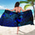 American Samoa Sarong - Turtle Hibiscus Pattern Blue - Polynesian Pride