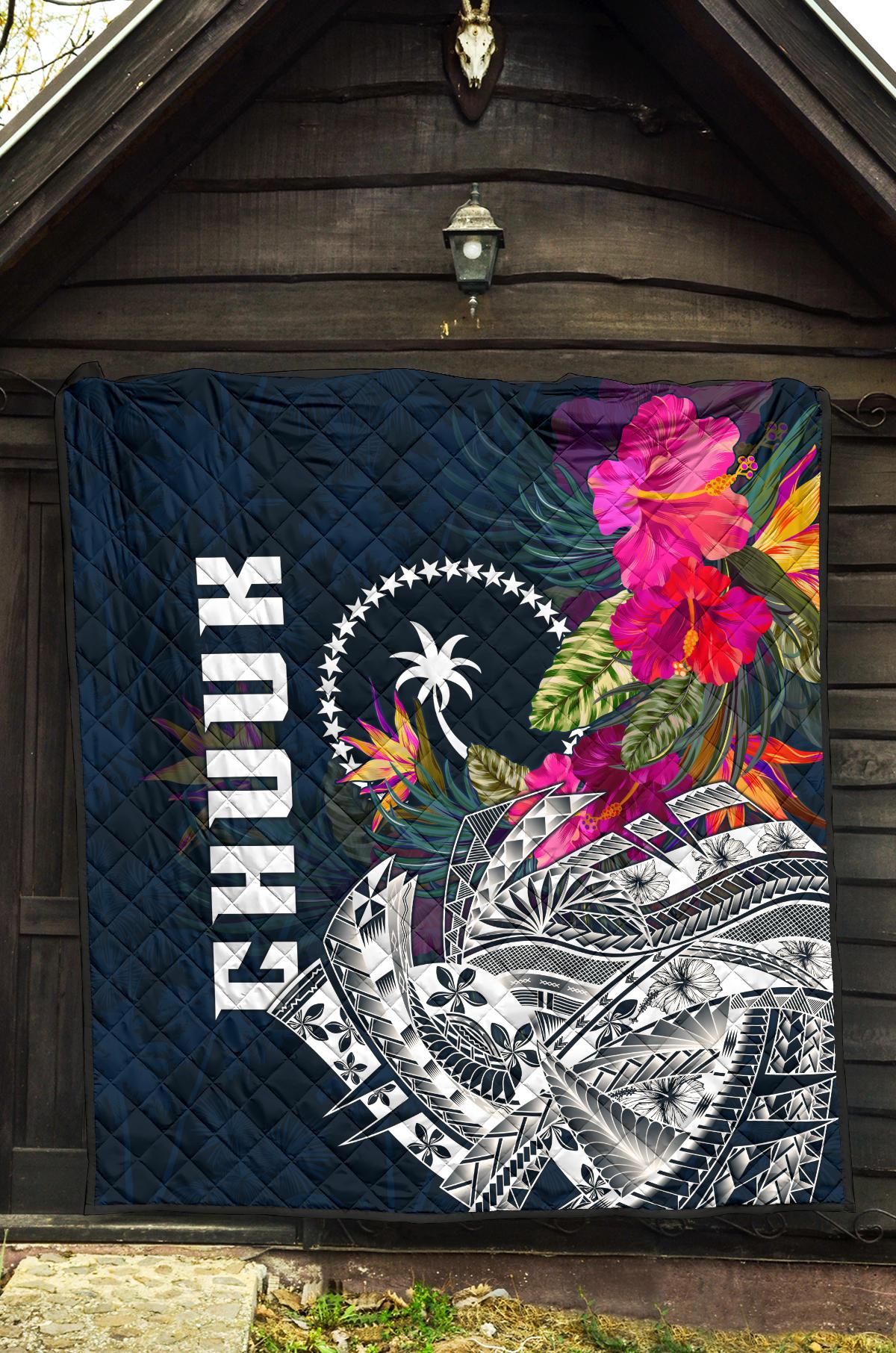 Chuuk Premium Quilt - Chuuk Summer Vibes - Polynesian Pride