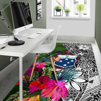 Samoa Area Rug - Turtle Plumeria Banana Leaf - Polynesian Pride