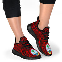 Guam Polynesian Tattoo Mesh Knit Sneakers - Polynesian Pride