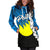 Palau Polynesian Hoodie Dress - Tribal Wave Tattoo Flag Style - Polynesian Pride