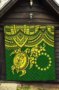 Cook Islands Polynesian Premium Quilt - Polynesian Turtle - Polynesian Pride