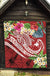 Papua New Guinea Polynesian Premium Quilt - Summer Plumeria (Red) - Polynesian Pride