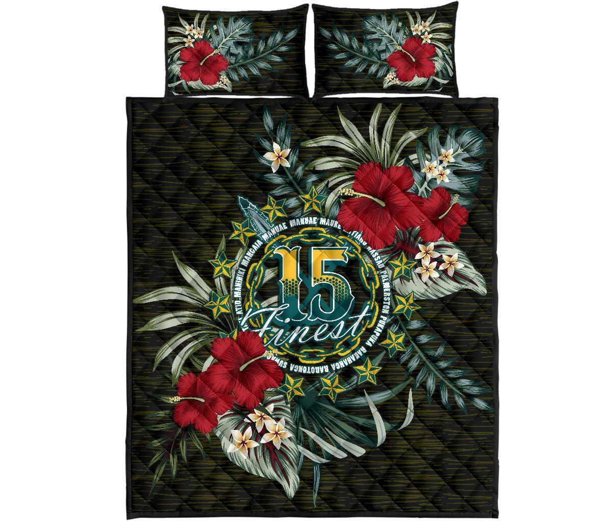 Cook Islands Quilt Bed Set - Special Hibiscus - Polynesian Pride