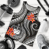 Samoa Polynesian Men Tank Top - White Plumeria - Polynesian Pride