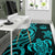 Wallis and Futuna Area Rug - Turquoise Tentacle Turtle - Polynesian Pride