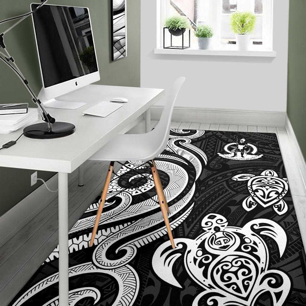 Wallis and Futuna Area Rug - White Tentacle Turtle - Polynesian Pride