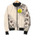 (Sivage) Wallis and Futuna Men's Bomber Jacket - The Beige Hibiscus - Polynesian Pride