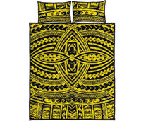 Hawaii Quilt Bed Set Polynesia Seamless AH - Polynesian Pride