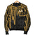 American Samoa Men's Bomber Jacket - Seal With Polynesian Pattern Heartbeat Style (Gold) - Polynesian Pride