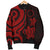 Cook Islands Men's Bomber Jacket - Red Tentacle Turtle - Polynesian Pride