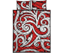 Hawaii Quilt Bed Set Polynesia Maori Ethnic Ornament AH - Polynesian Pride