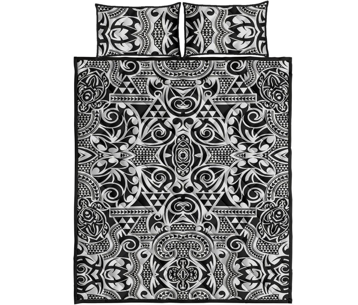 Hawaii Quilt Bed Set Polynesia Kakau Turtle AH - Polynesian Pride