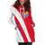 Tahiti Hoodie Dress - Tahiti Flag Red K5 - Polynesian Pride