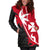 Wallis and Futuna Hoodie Dress - Wallis and Futuna Coat Of Arms Coconut Tree - Polynesian Pride