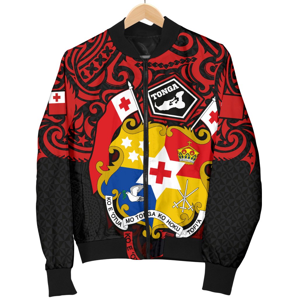 Tonga Men's Bomber Jacket - Tongan Pride - Polynesian Pride